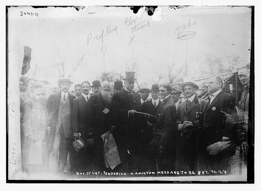 Gov. Sturt-Tendering-Hamilton message to be ret. to N.Y.