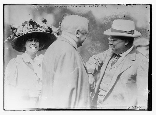 T. Roosevelt greeting Gen. H.S. Hudekoper