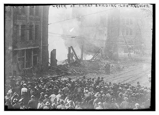 Wreck of Times Building - Los Angeles
