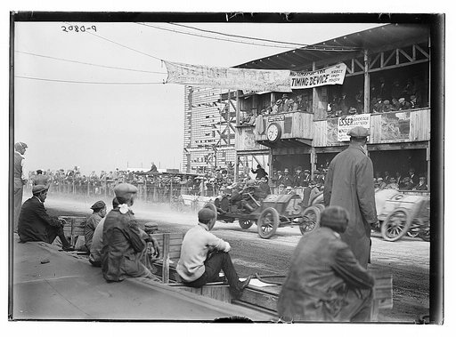View from grandstand at Vanderbilt automobile race