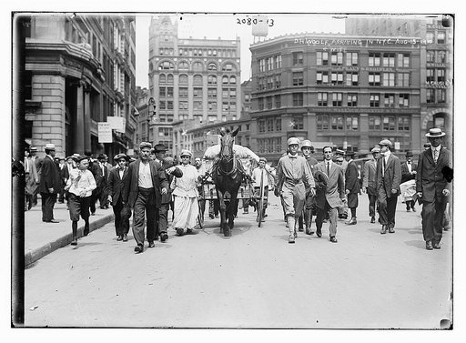 D.H. Woolf and wife arriving in N.Y.C.