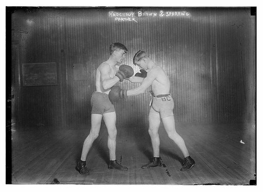 Knockout Brown and sparring partner