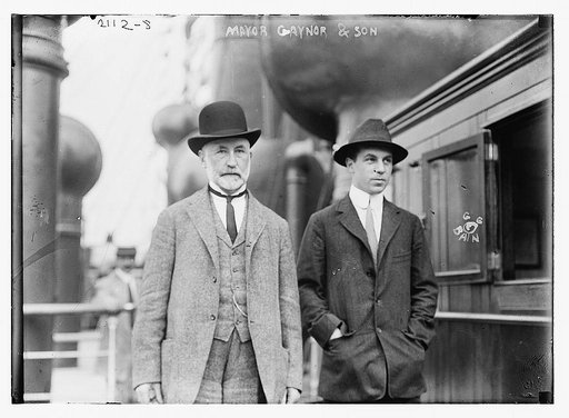 Mayor Gaynor and son
