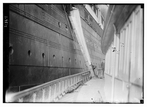 Mail chute from Lusitania