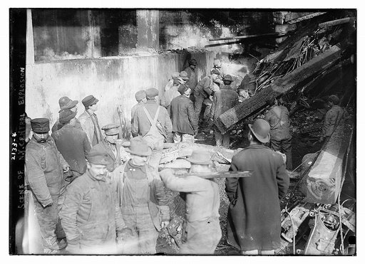 Scene of New York Central explosion