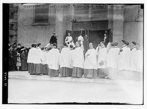 Dedication, St. John Cathedral, Bishop Greer and others entering