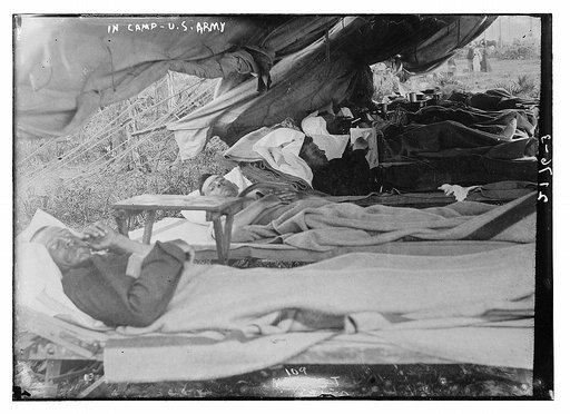 In camp, US Army
