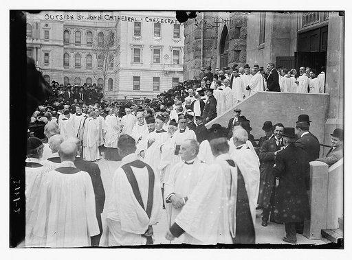 Outside St. John's Cathedral, Consecration Day. 4/19/11