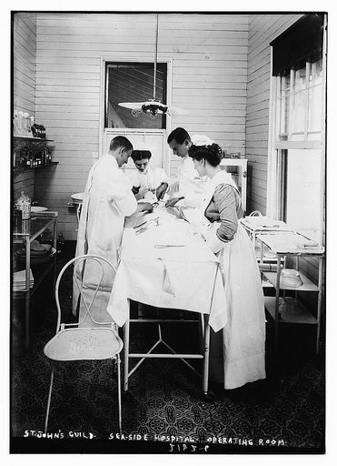 St. John's Guild. Seaside hospital. Operating room