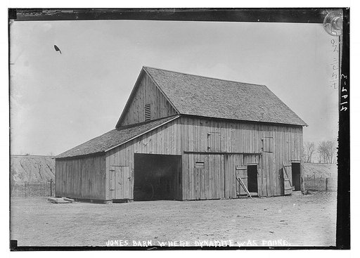 Jones Barn where dynamite was found