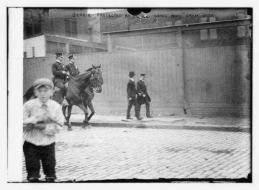 Gorrie protected by police going home from work