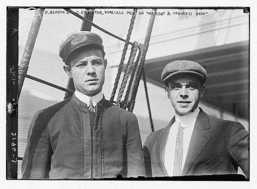 H. Benson & C. Krauter, wireless men on Merida & Princess Anne