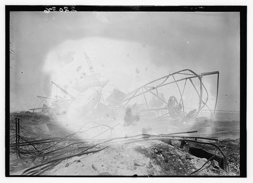 Badly discolored [Coney Island Fire Wreckage?