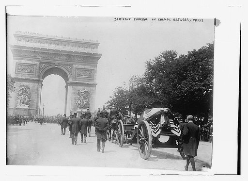 Berteaux Funeral in Champs Elysees, Paris