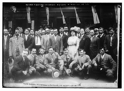 Rough riders at Cincinnati, enroute to reception of T.R. [Theodore Roosevelt