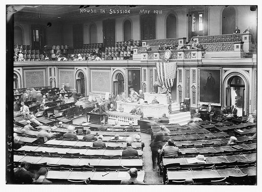 House in session. May 1911