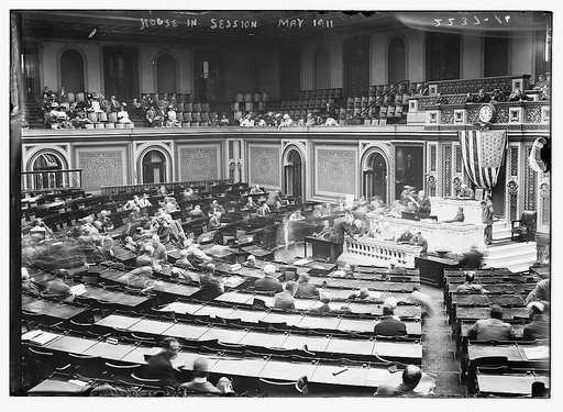 House in session. May 1911