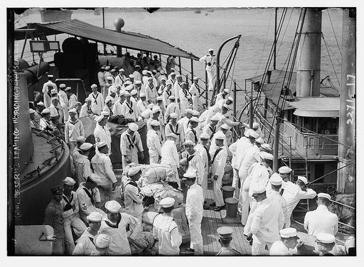 Naval Reserve leaving "Seattle"