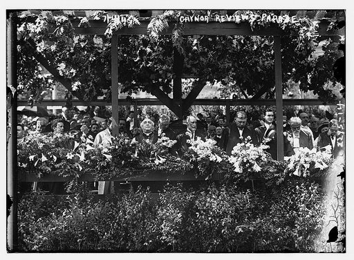 New York City Mayor William J.] Gaynor reviewing parade