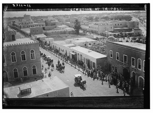Italians taking possession of Tripoli