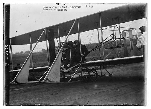Sopwith & Mrs. Chudoba, woman passenger
