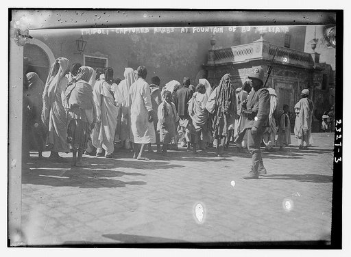 Tripoli - Captured Arabs at Fountain of Bu Meliana