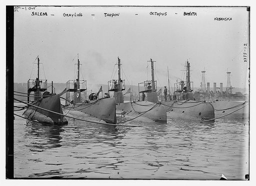 SALEM, GRAYLING, TARPON, OCTOPUS, BONITA, and NEBRASKA