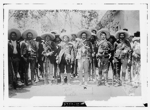 Villa & staff, Mexico