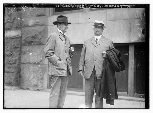 Ex-gov. [George] Pardee, Calif. - Gov. [Hiram W.] Johnson