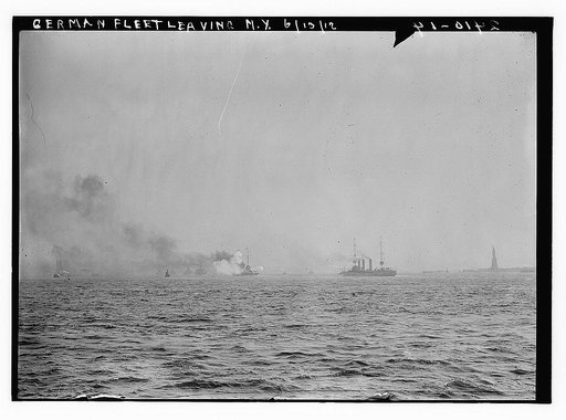 German Fleet leaving N.Y.  June 1912