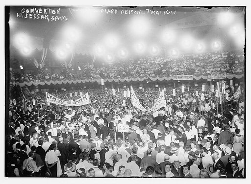 Convention in session, 3AM - Clark Demonstration