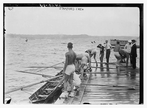 Stanford University crew, Hudson River, New York, near Poughkeepsie