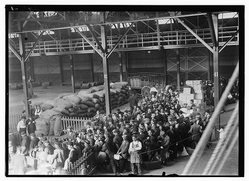Greeks boarding MADONNA, Oct. 1912