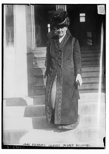 Jane Addams leaves Mercy Hospital