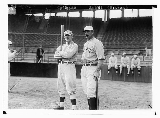 Bill Carrigan & manager Jake Stahl, Boston AL (baseball)