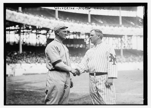 Managers Harry Wolverton, New York AL, & John McGraw, New York NL (baseball)