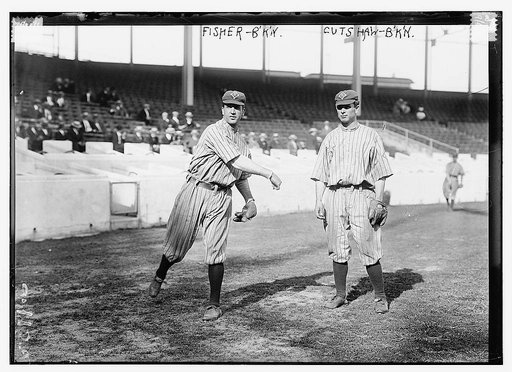 Bob Fisher & George Cutshaw, Brooklyn NL, at the Polo Grounds, NY (baseball)