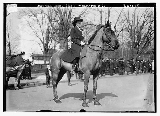 Suffrage Parade - Alberta Hill