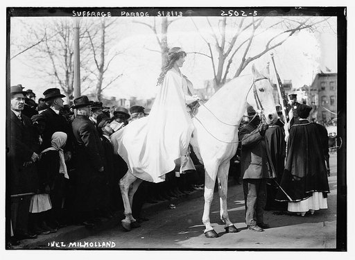Suffrage parade, Inez Milholland