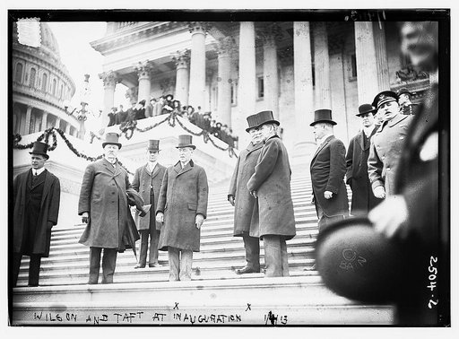 Wilson and Taft at Inauguration