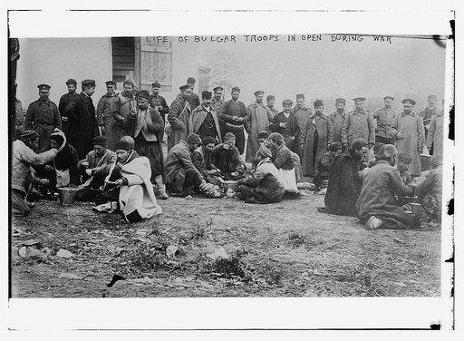 Life of Bulgar troops in Open during war