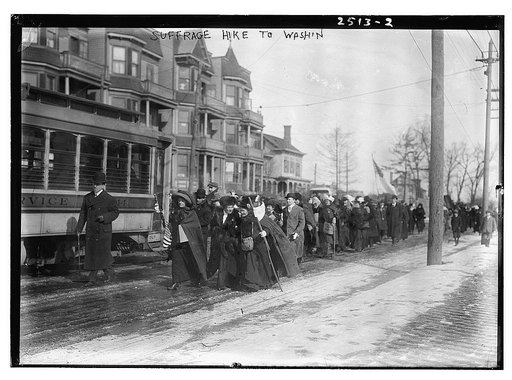 Suffrage hike to Wash'n