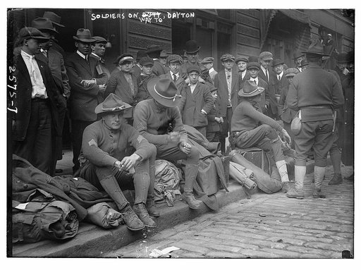 Soldiers on way to Dayton