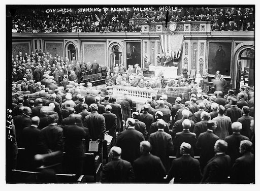 Congress standing to receive Wilson