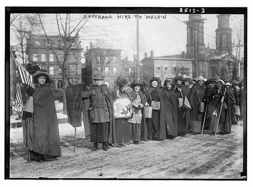 Suffrage hike to Wash'n