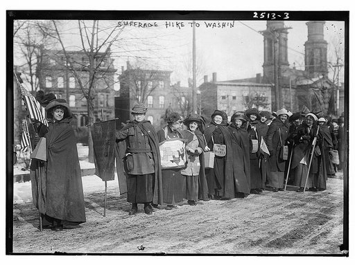 Suffrage hike to Wash.