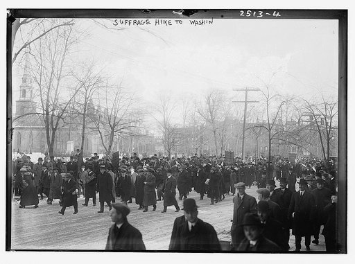 Suffrage hike to Wash'n