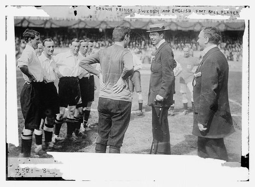 Crown Prince Sweden and English football players