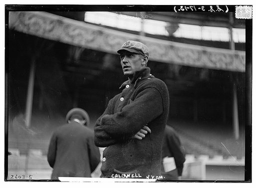 Ray Caldwell, New York AL, at Polo Grounds, NY (baseball)