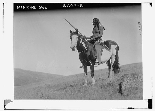Medicine Owl [Indian on pony